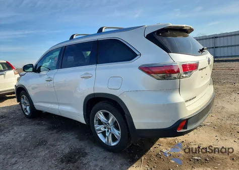 2016 Toyota Highlander Limited из США, поврежденный, VIN 5TDDKRFH1GS331125